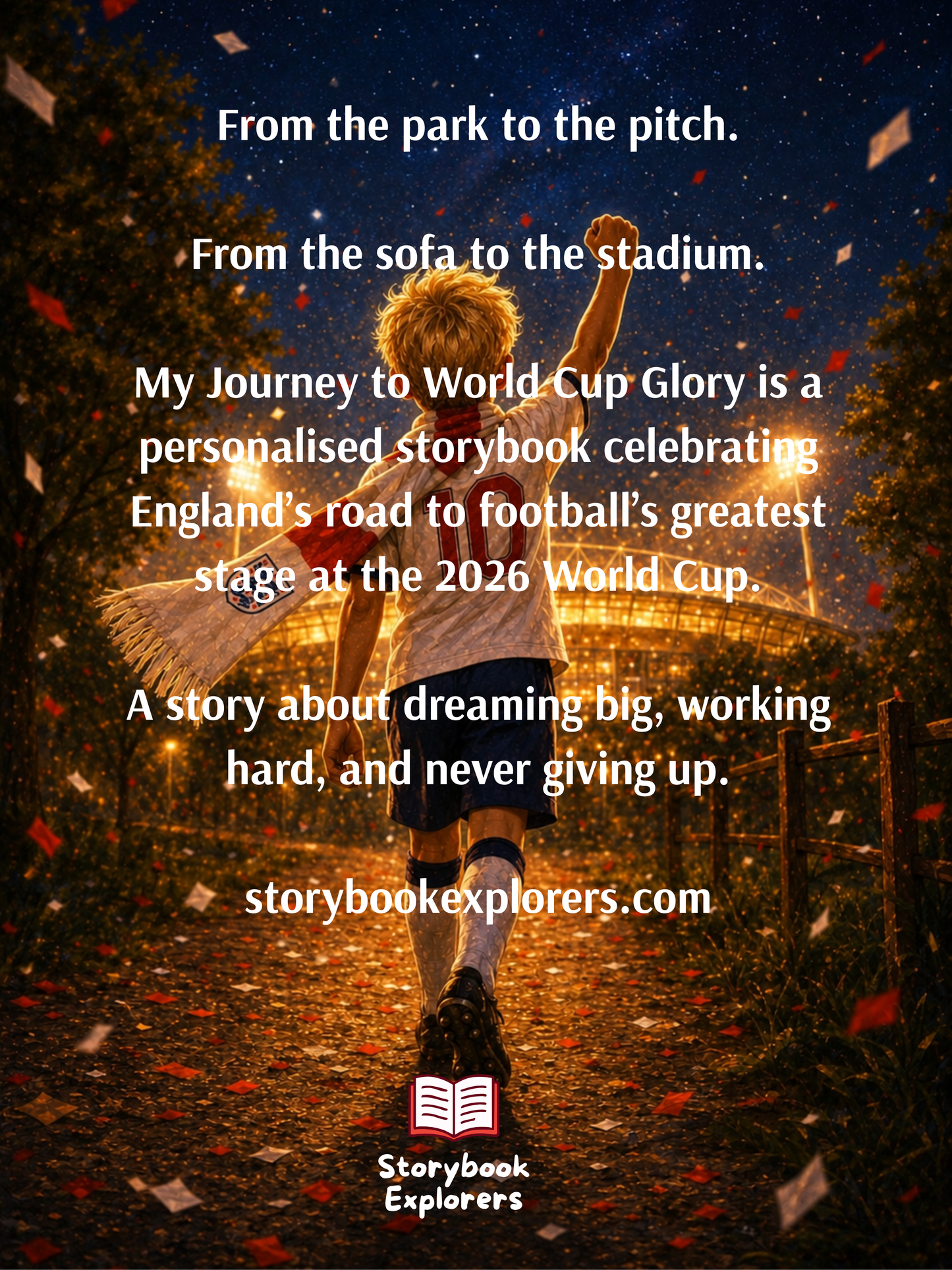 My Journey to World Cup Glory! Personalised England Storybook