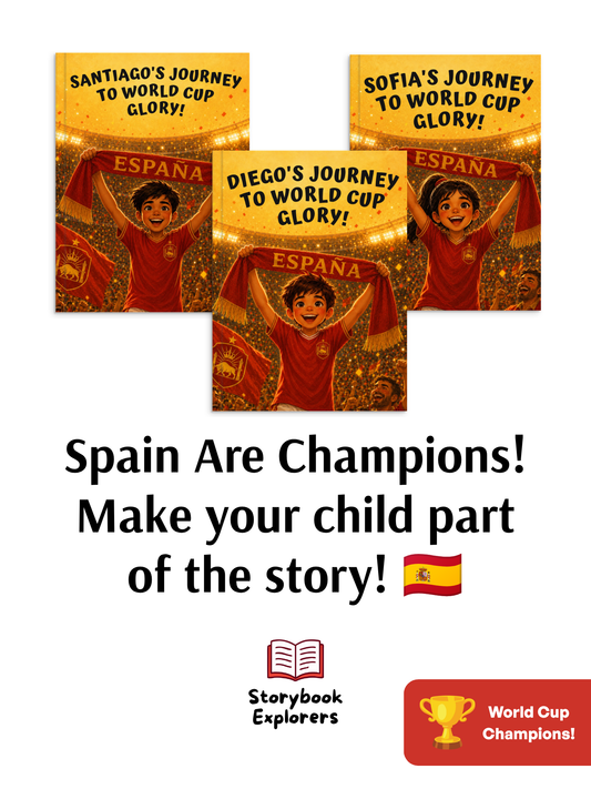 My Journey to World Cup Glory! Personalised Spain Storybook
