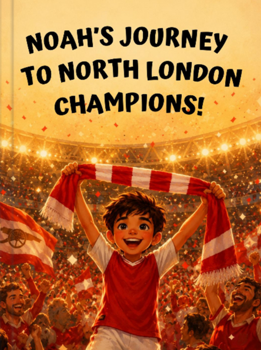 My Journey to North London Champions! Personalised Arsenal Storybook