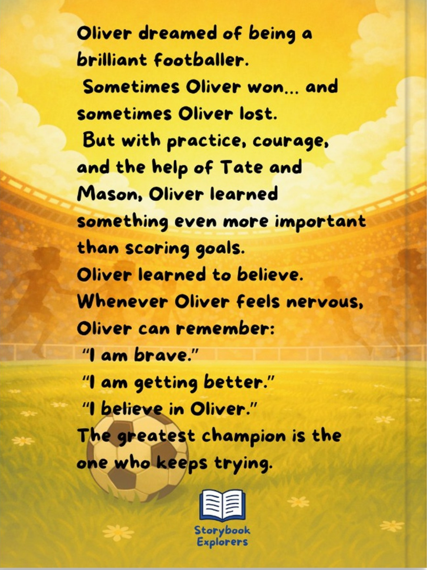 My Football Dream Personalised Storybook