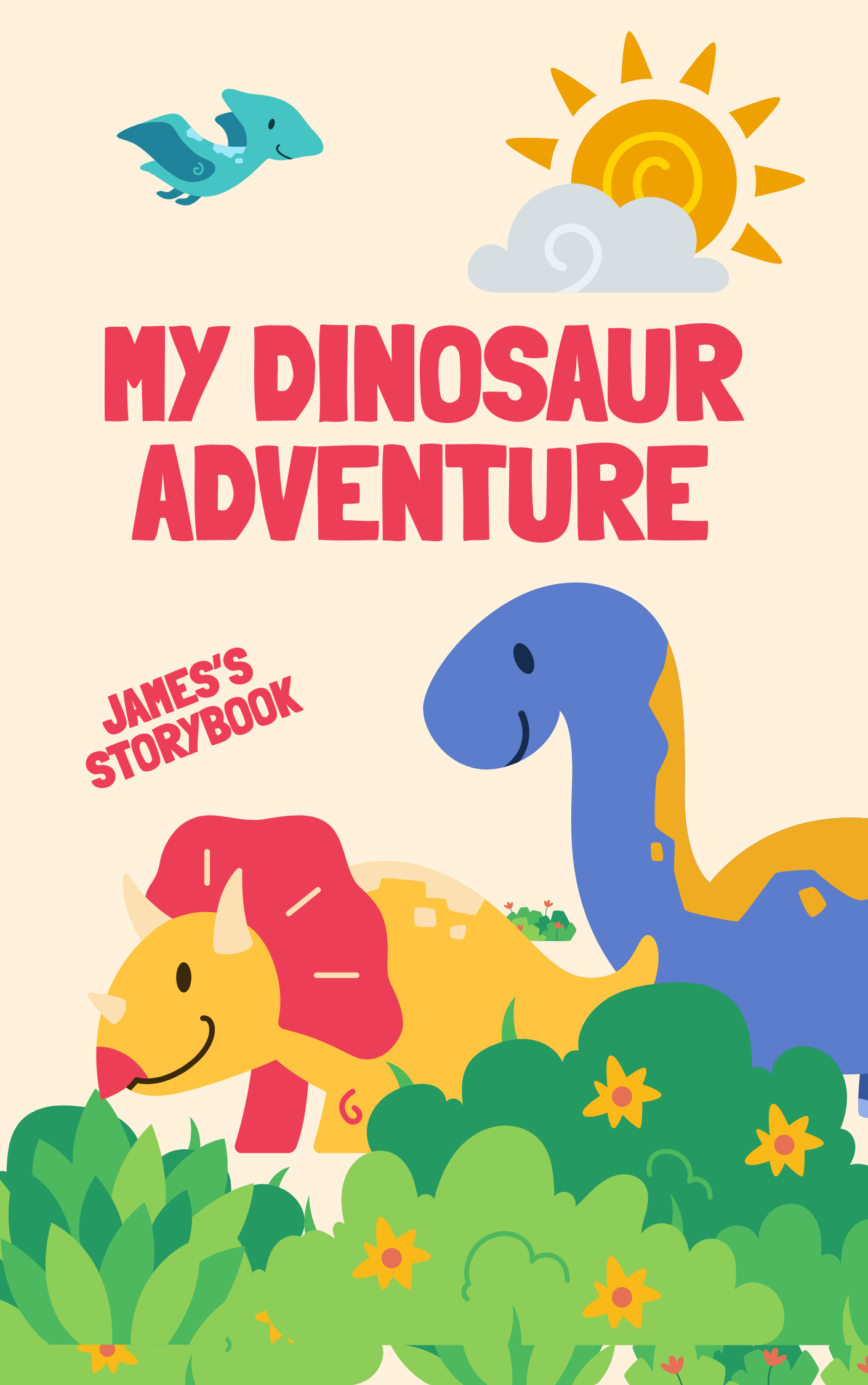 Personalised Dinosaur Storybook