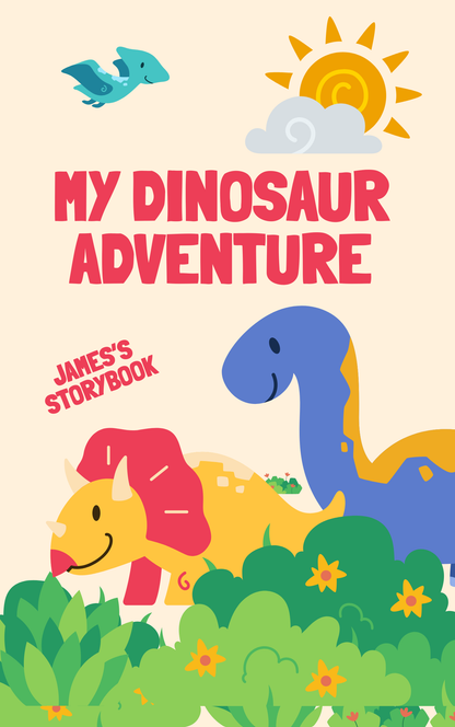 Personalised Dinosaur Storybook