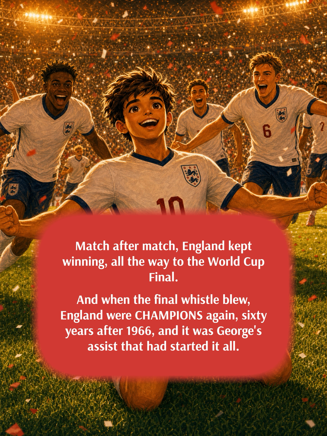England win the World Cup - celebration page