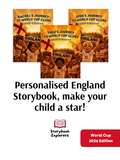 My Journey to World Cup Glory! Personalised England Storybook